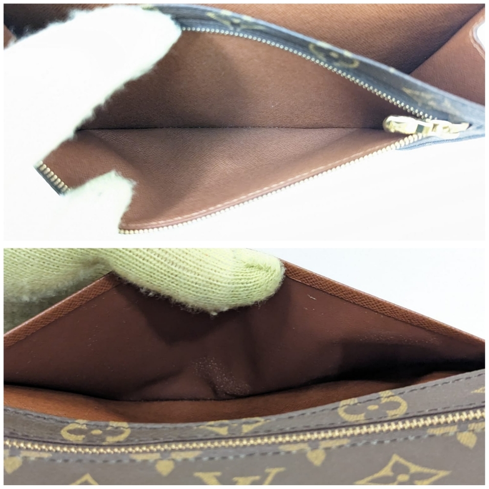 ✨️💎Excellent conditio Authentic Louis Vuitton Pochette Rabat Monogram 23 Clutch - Picture 16 of 17
